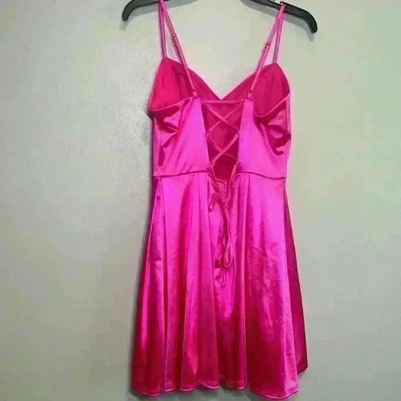 Pear Culture Hot Pink Formal Dress 13/14 - Picture 3 of 6